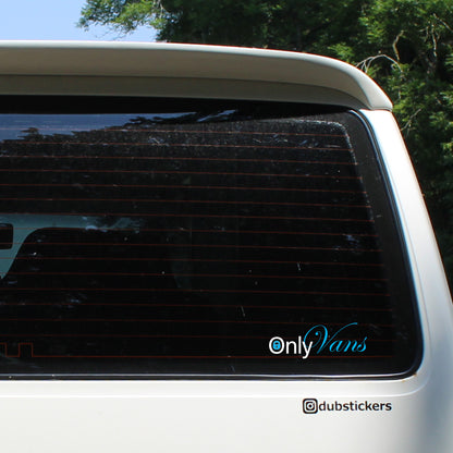 Only Vans (Only Fans) Decal