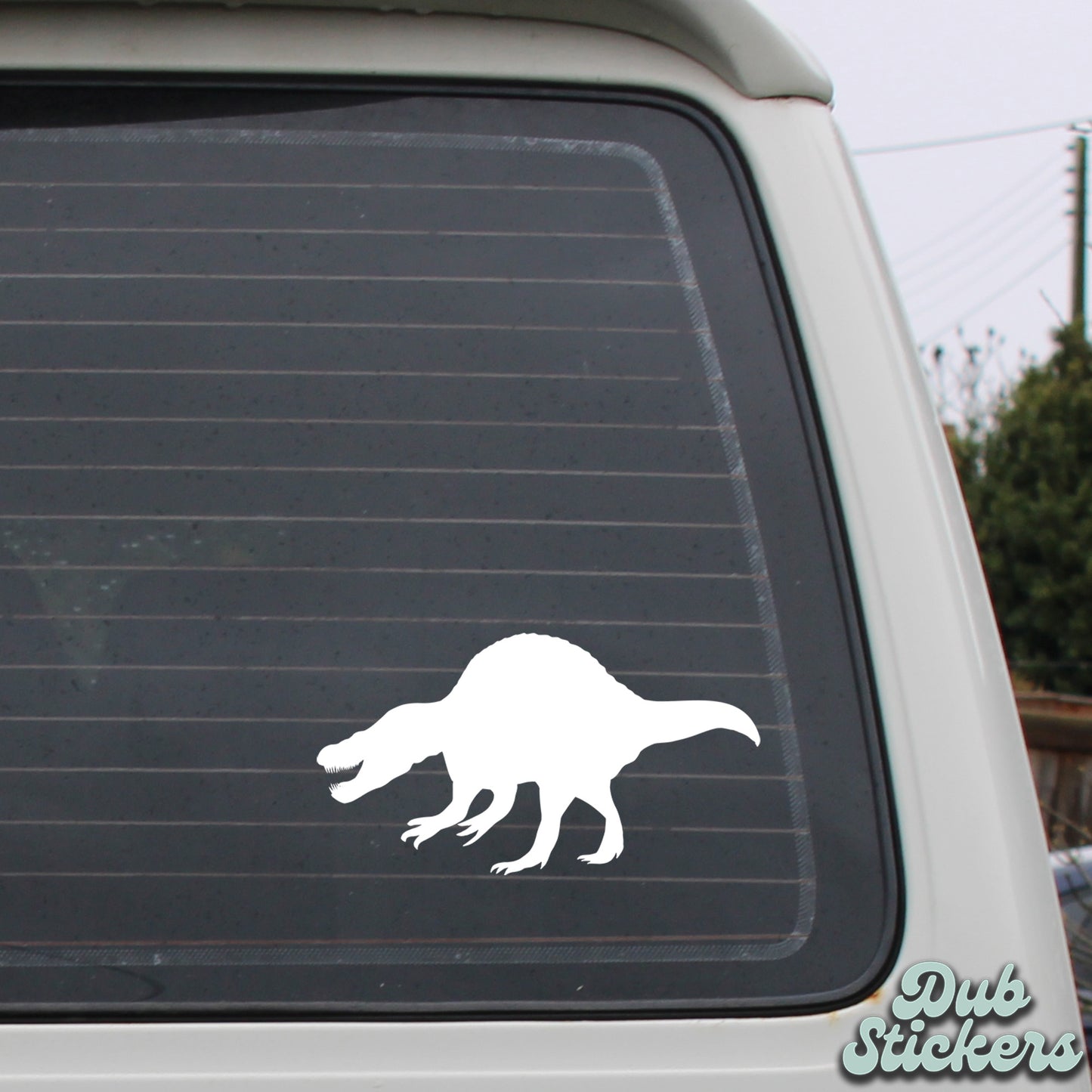 Ouranosaurus Dinosaur Silhouette Decal Vinyl Waterpoof Sticker Campervan Laptop Window