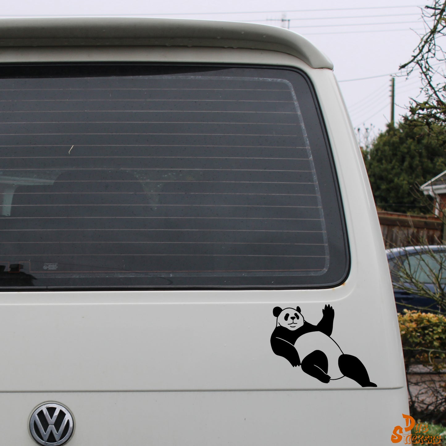 Laying Panda Decal Vinyl Waterpoof Sticker Campervan Laptop Window