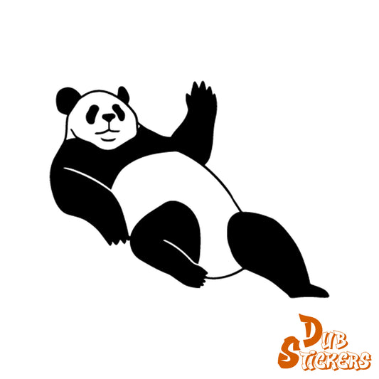 Laying Panda Decal Vinyl Waterpoof Sticker Campervan Laptop Window