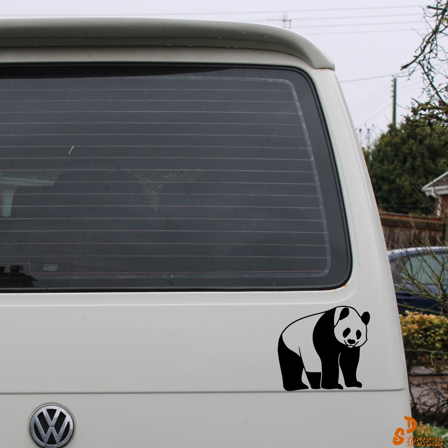 Standing Panda Decal Vinyl Waterpoof Sticker Campervan Laptop Window