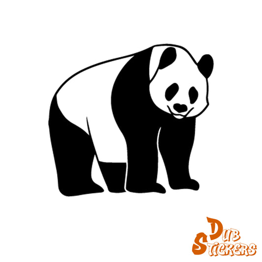 Standing Panda Decal Vinyl Waterpoof Sticker Campervan Laptop Window