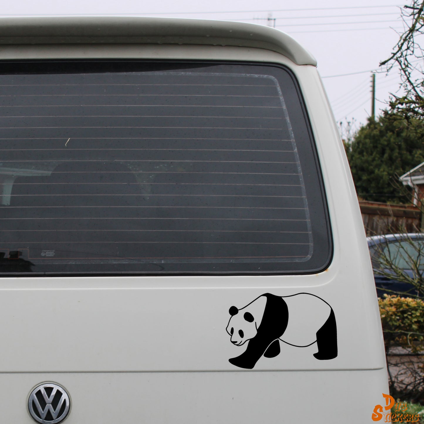 Walking Panda Decal Vinyl Waterpoof Sticker Campervan Laptop Window