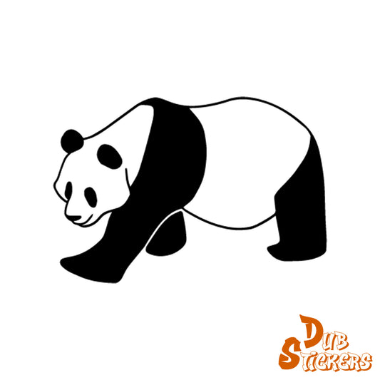 Walking Panda Decal Vinyl Waterpoof Sticker Campervan Laptop Window