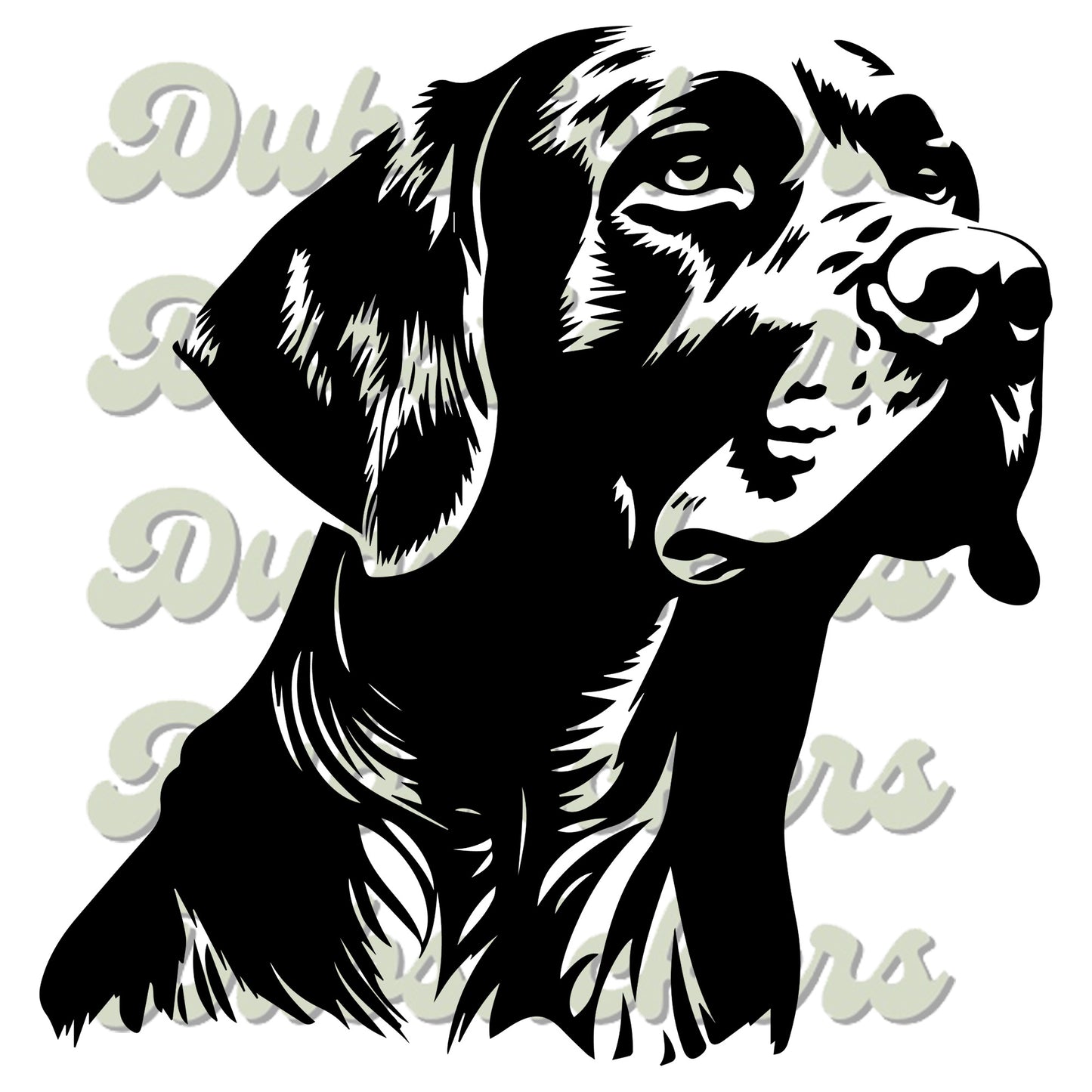 Pointer Dog Head Decal