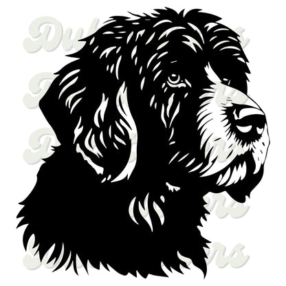 Portuguese Water Dog Head Decal