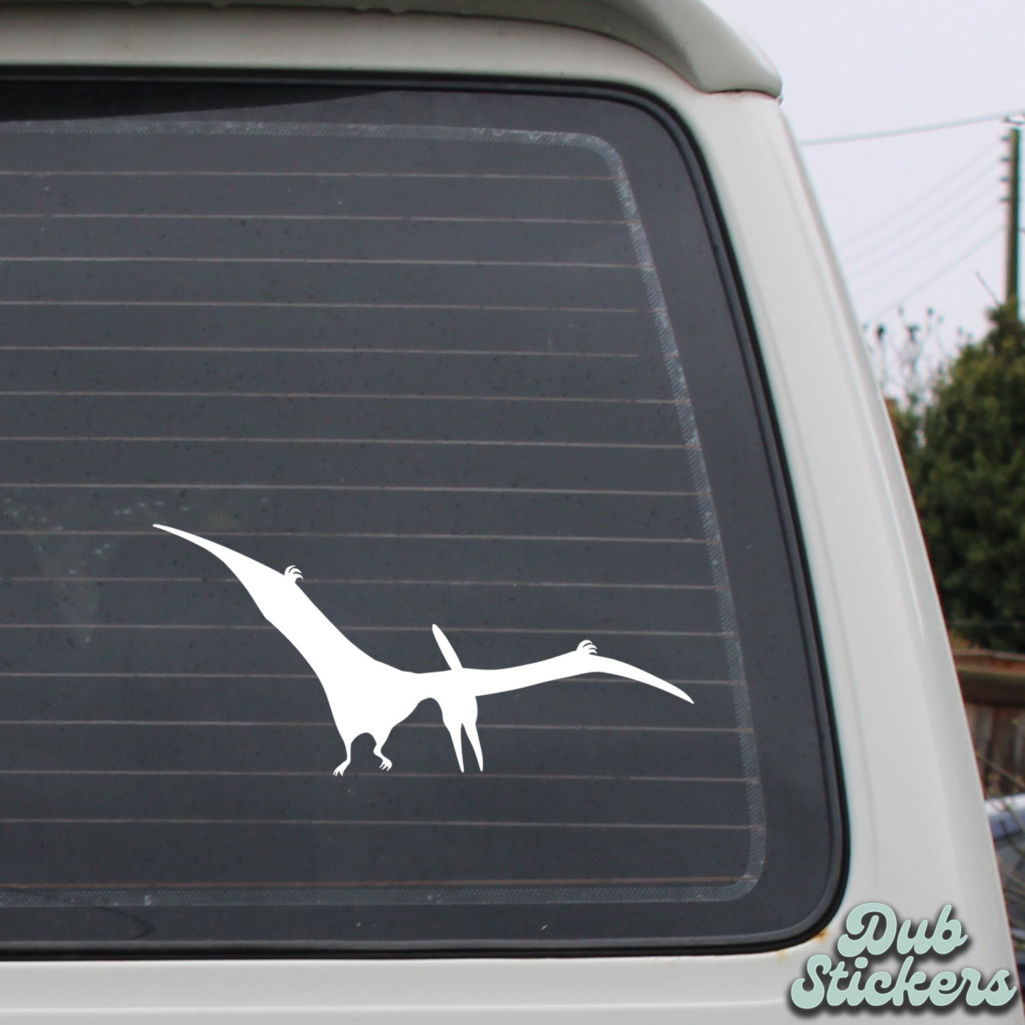 Pteranodon Dinosaur Silhouette Decal Vinyl Waterpoof Sticker Campervan Laptop Window