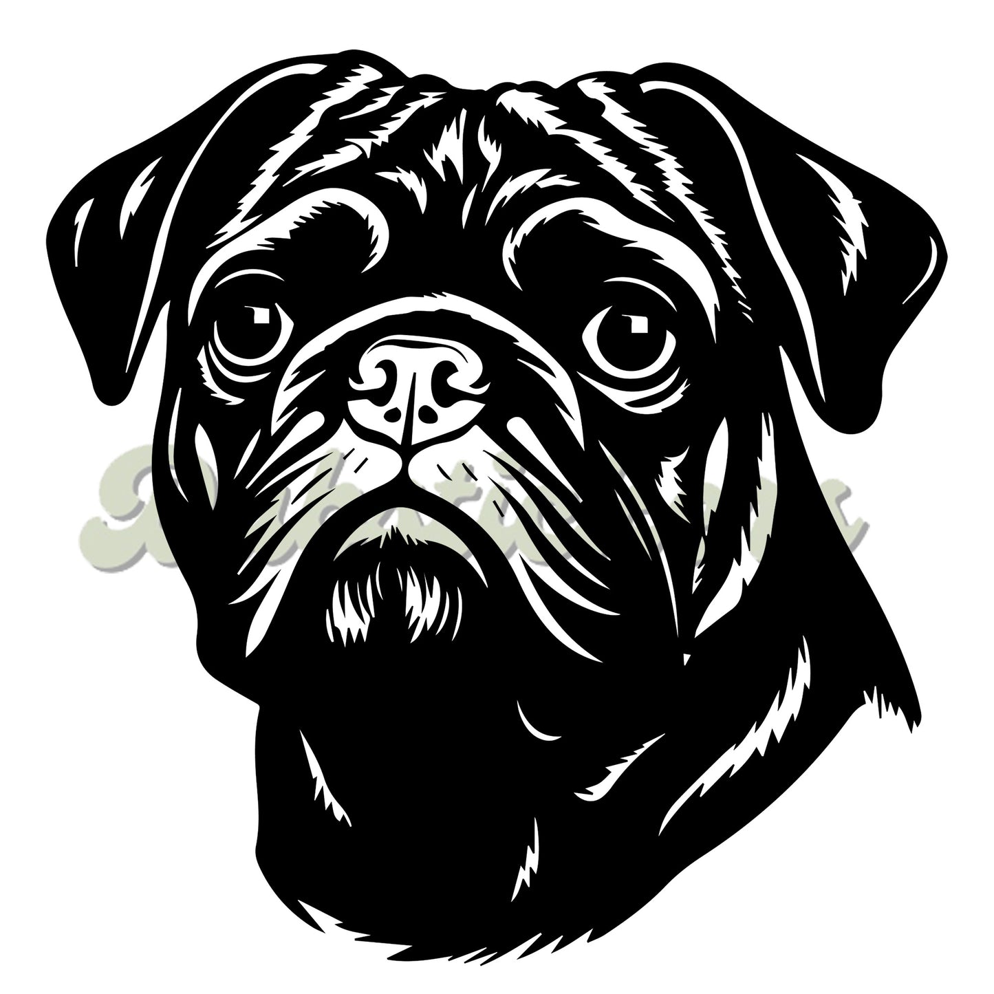 Pug Decal