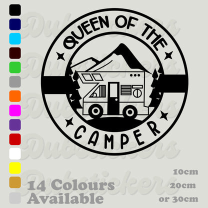 Queen Of The Camper Decal