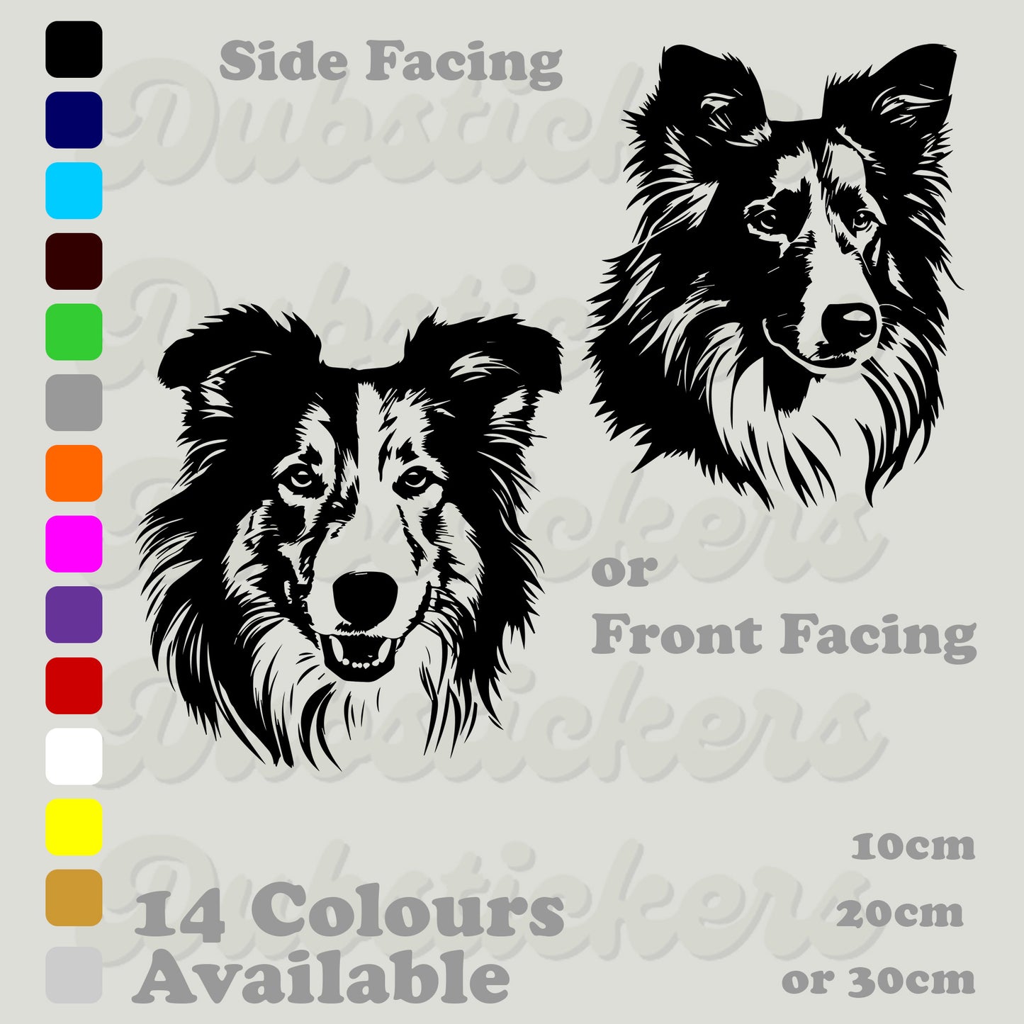 Rough Collie Decal