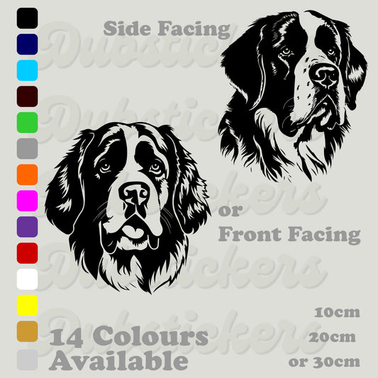 Saint Bernard Dog Head Decal