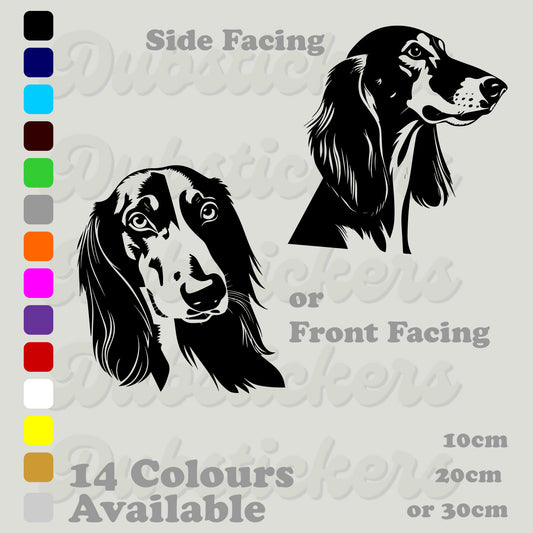 Saluki Dog Head Decal