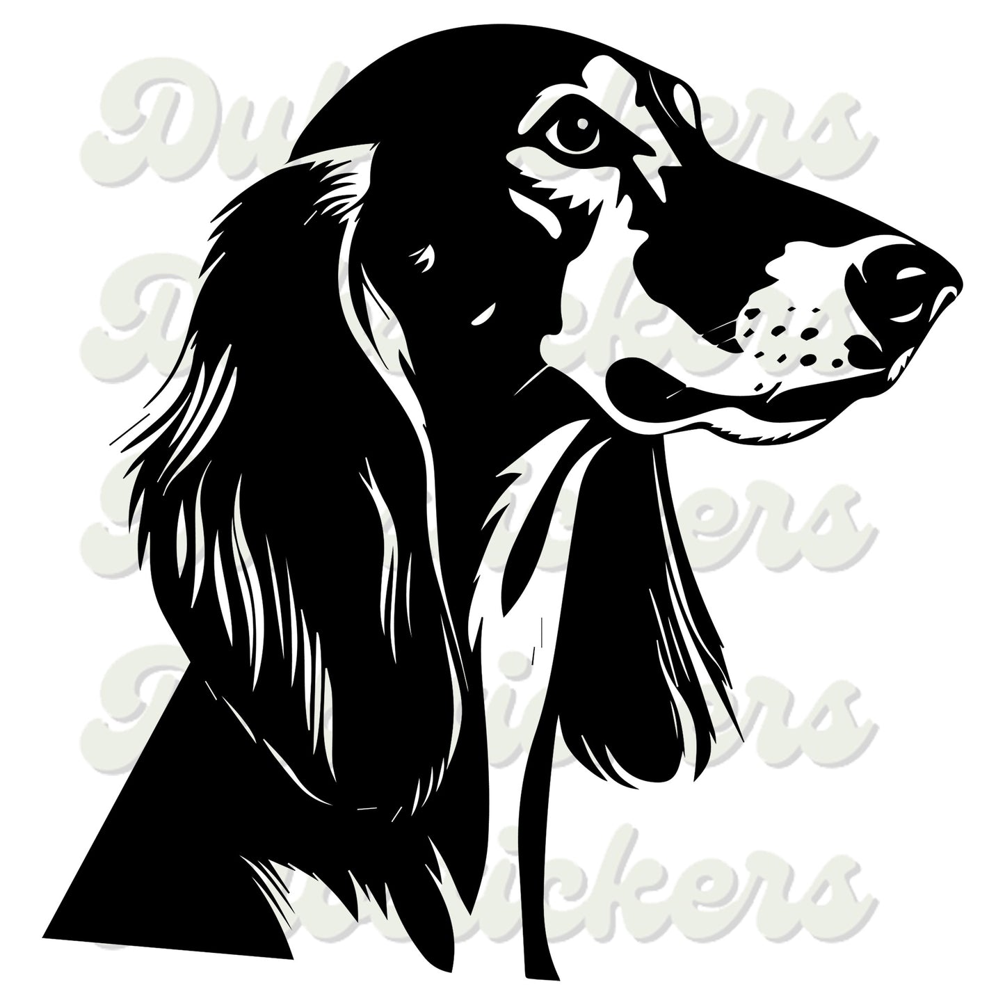 Saluki Dog Head Decal