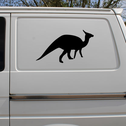 Saurolophus Dinosaur Silhouette Decal Vinyl Waterpoof Sticker Campervan Laptop Window