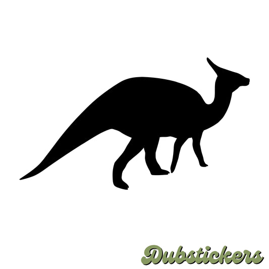 Saurolophus Dinosaur Silhouette Decal Vinyl Waterpoof Sticker Campervan Laptop Window