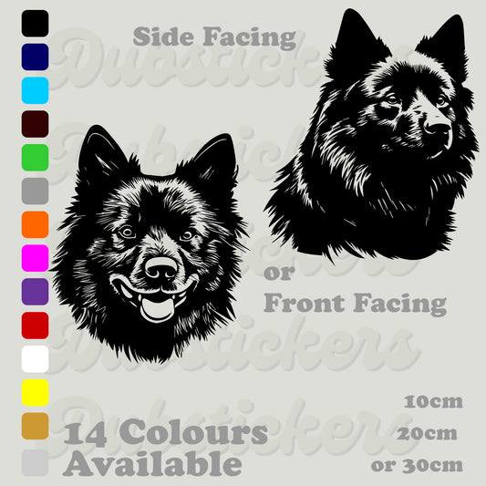 Schipperke Dog Head Decal