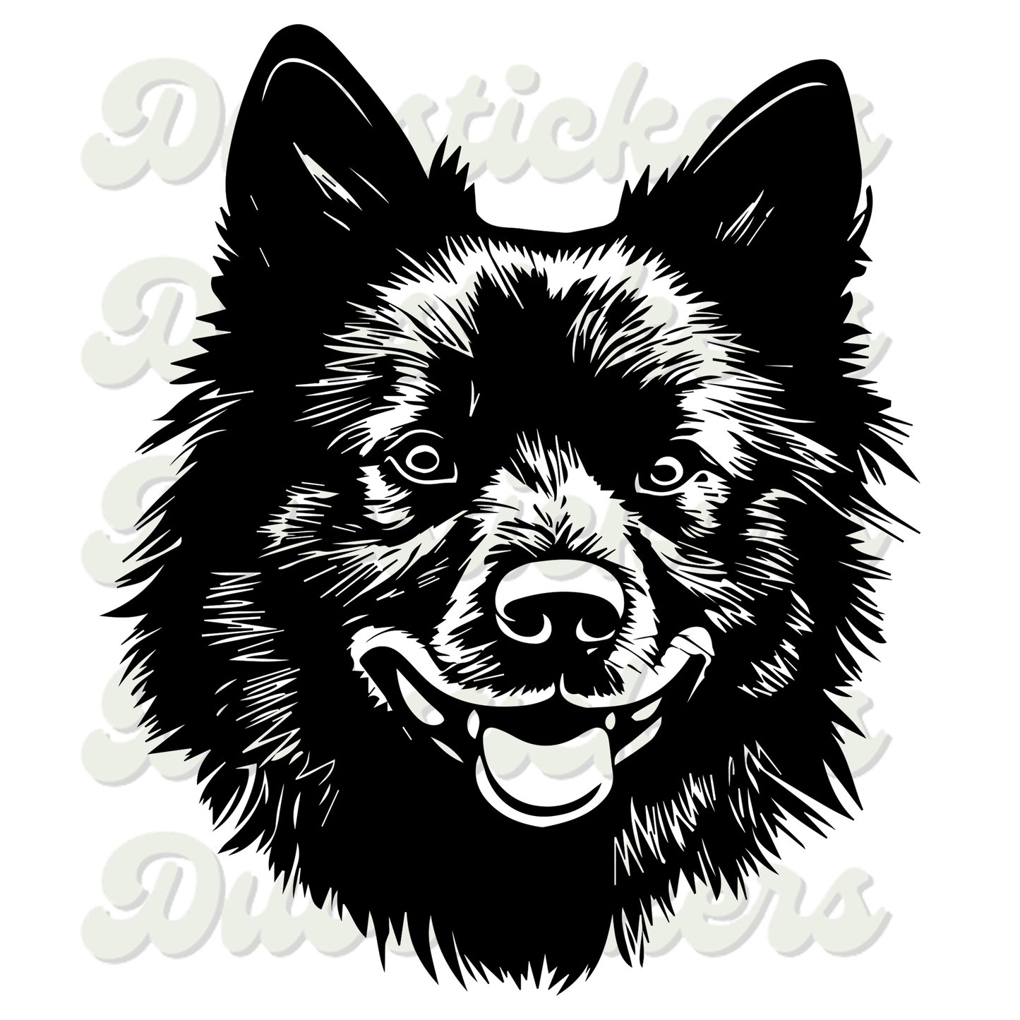 Schipperke Dog Head Decal