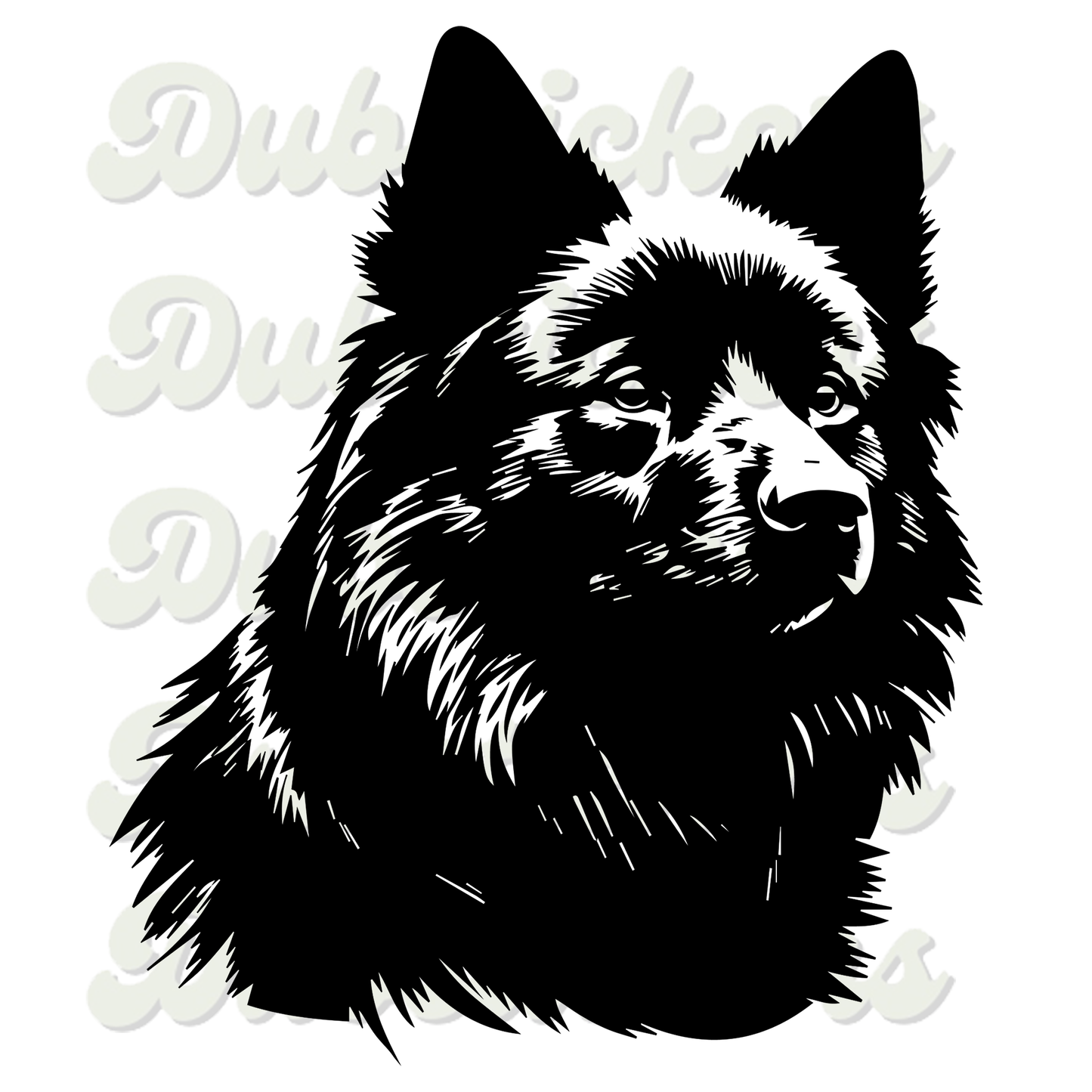 Schipperke Dog Head Decal