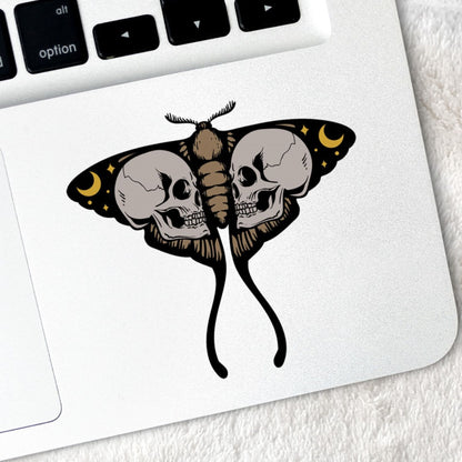 Skull Moth Vinyl Sticker Magick Dark Academia Fairy Witch