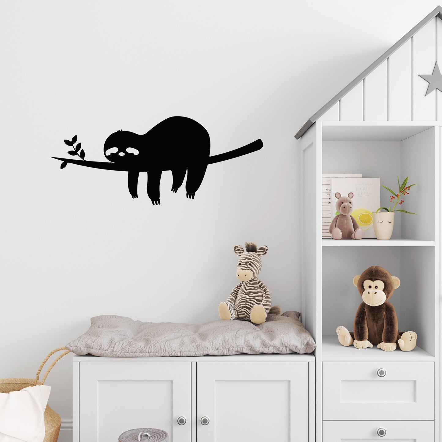 Sleeping Sloth Decal Vinyl Waterpoof Sticker Campervan Laptop Window