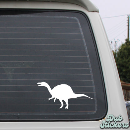 Spinosaurus Dinosaur Silhouette Decal Vinyl Waterpoof Sticker Campervan Laptop Window