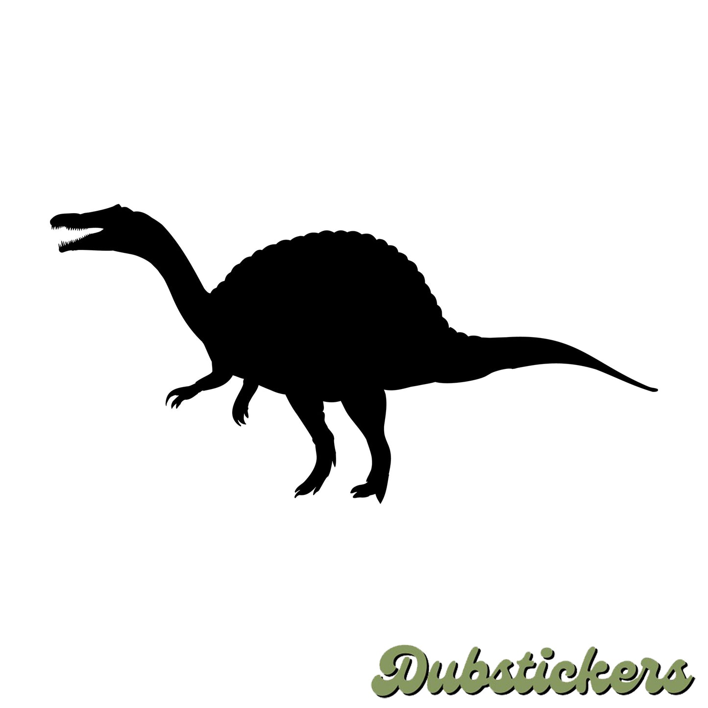 Spinosaurus Dinosaur Silhouette Decal Vinyl Waterpoof Sticker Campervan Laptop Window