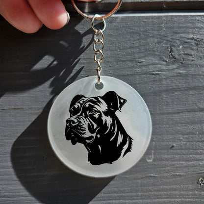 Staffordshire Bull Terrier Keyring