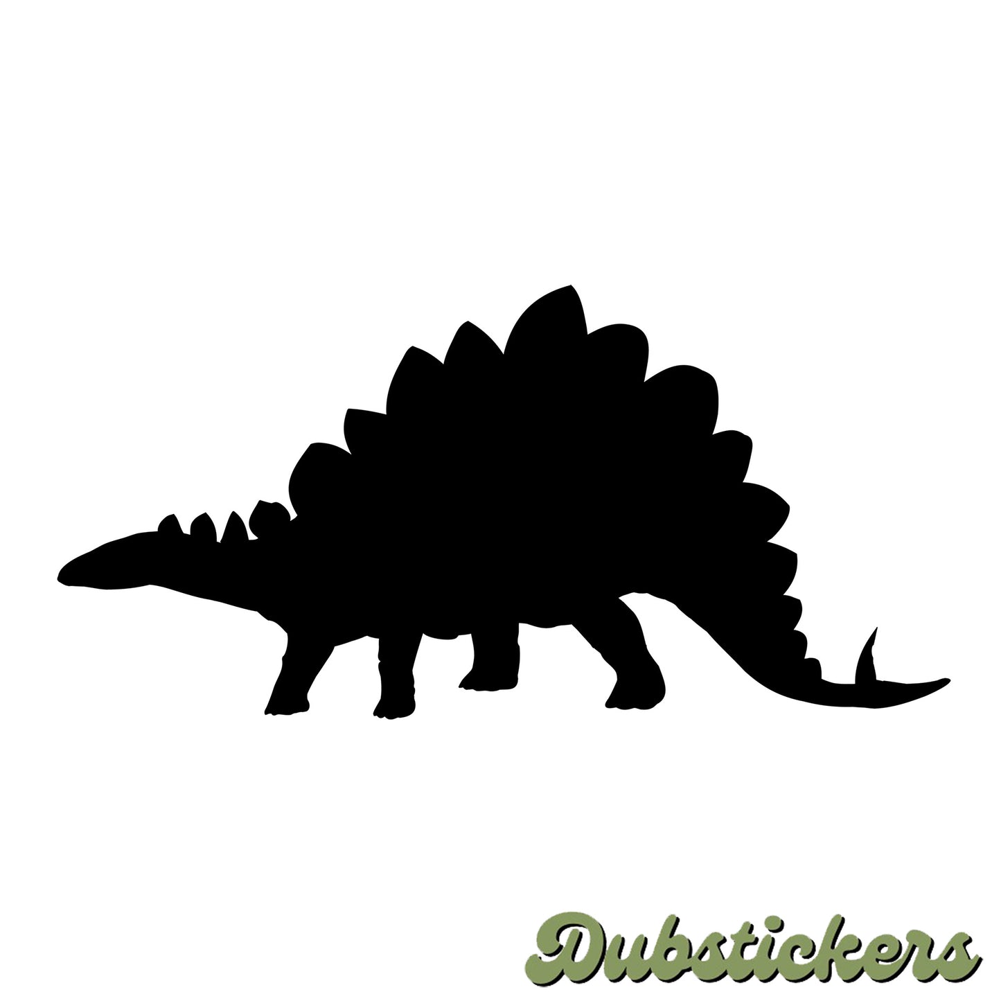 Stegosaurus Dinosaur Silhouette Decal Vinyl Waterpoof Sticker Campervan Laptop Window