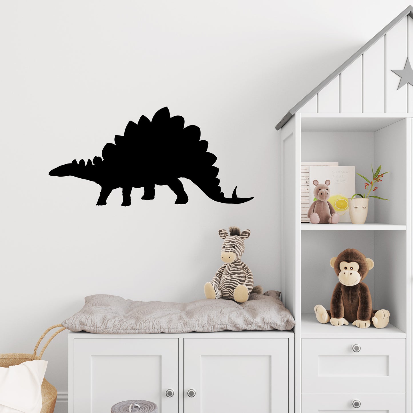 Stegosaurus Dinosaur Silhouette Decal Vinyl Waterpoof Sticker Campervan Laptop Window