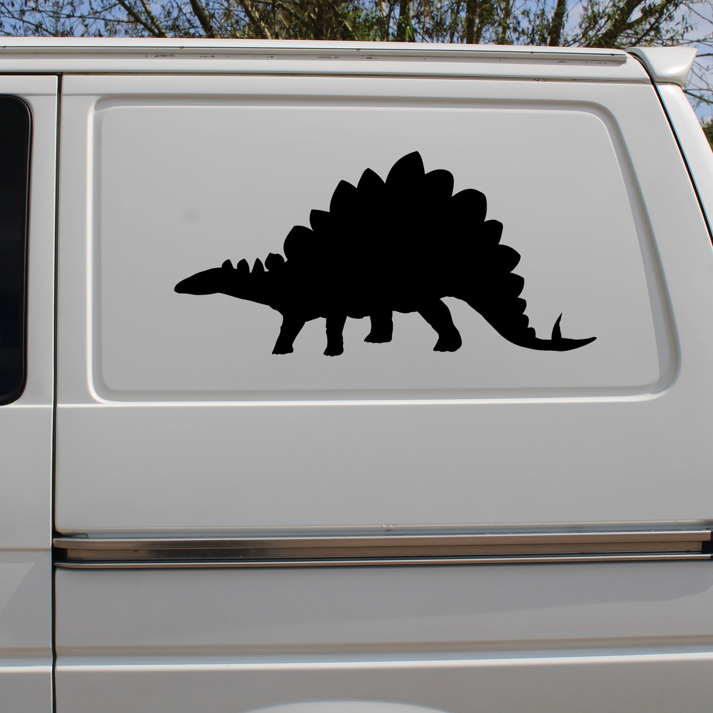 Stegosaurus Dinosaur Silhouette Decal Vinyl Waterpoof Sticker Campervan Laptop Window