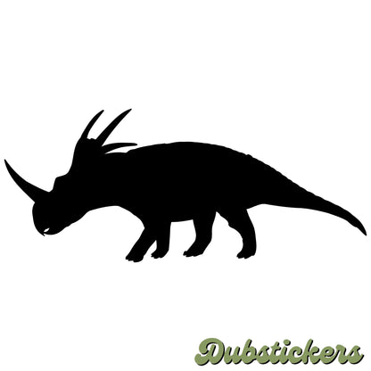 Styracosaurus Dinosaur Silhouette Decal Vinyl Waterpoof Sticker Campervan Laptop Window