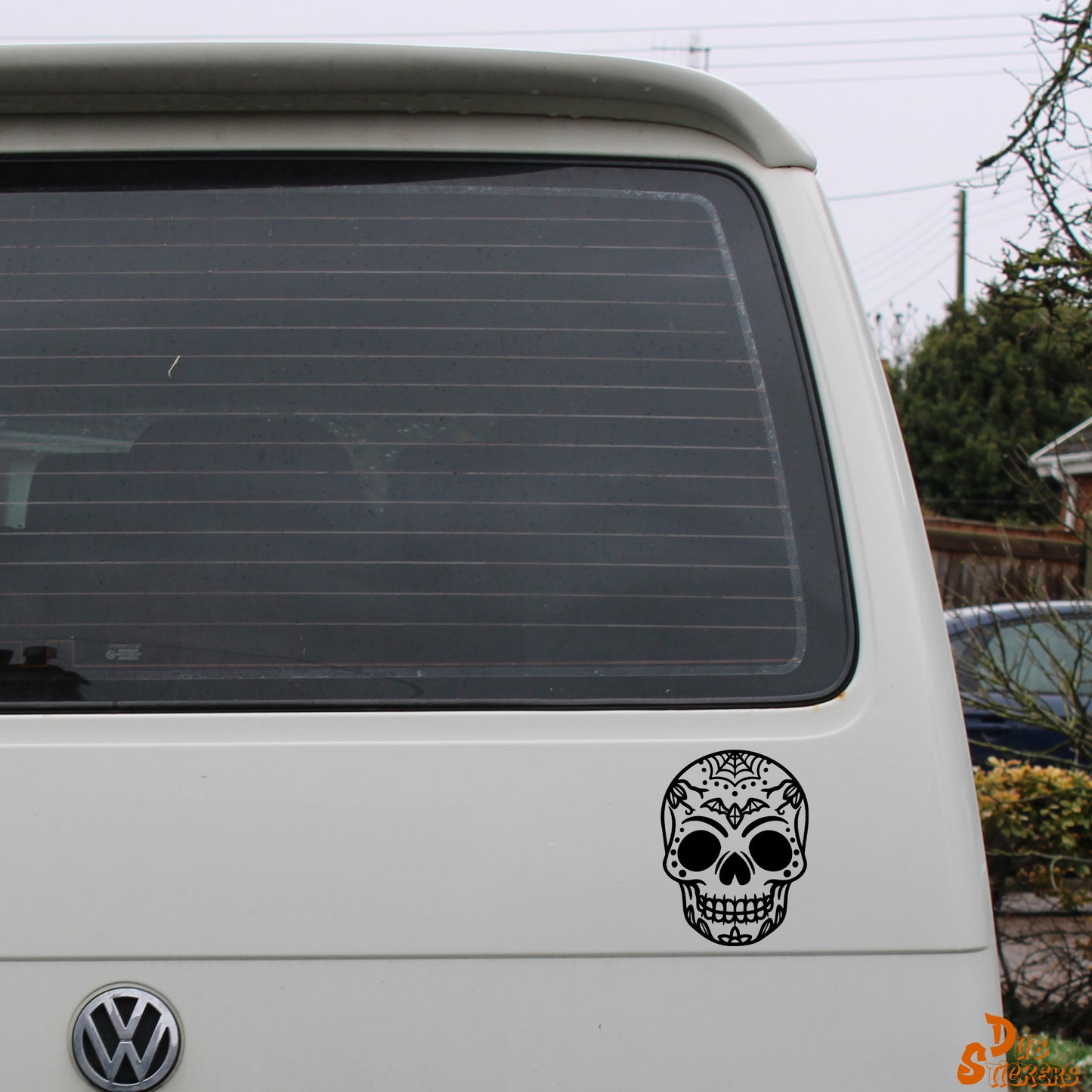 Sugar Skull Day Of The Dead Decal Vinyl Waterpoof Sticker Campervan Laptop Window