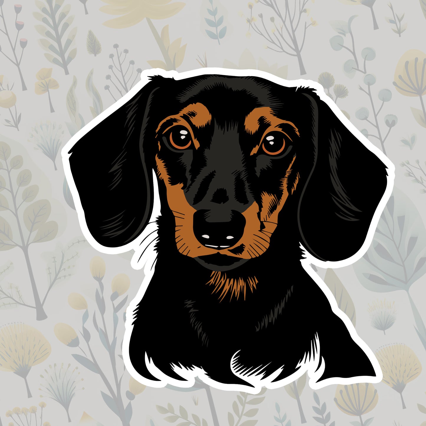 Dachshund Die Cut Sticker