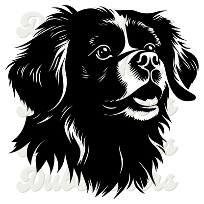 Tibetan Spaniel Dog Head Decal