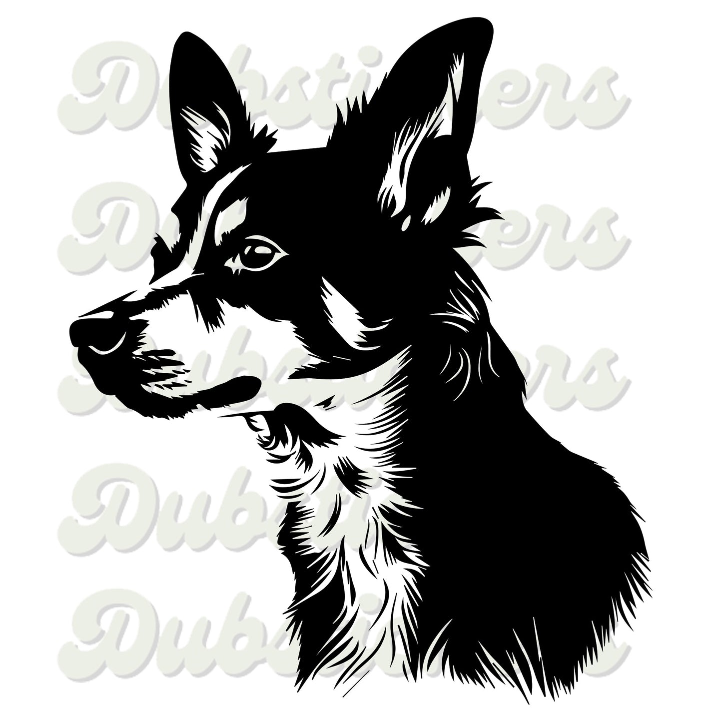 Toy Fox Terrier Dog Head Decal