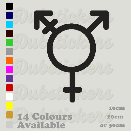 Transgender Symbol Decal