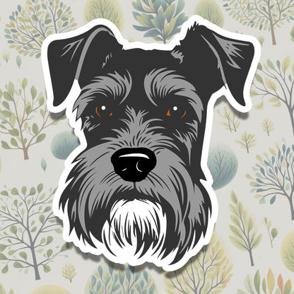 Miniature Schnauzer Die Cut Sticker