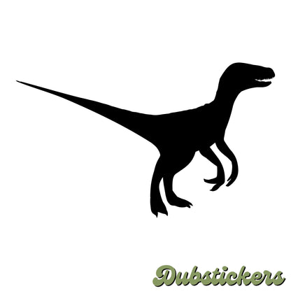 Velociraptor Dinosaur Silhouette Decal Vinyl Waterpoof Sticker Campervan Laptop Window