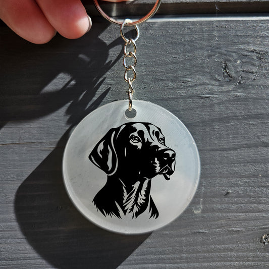 Weimaraner Keyring