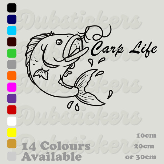 Carp Life Fishing Decal