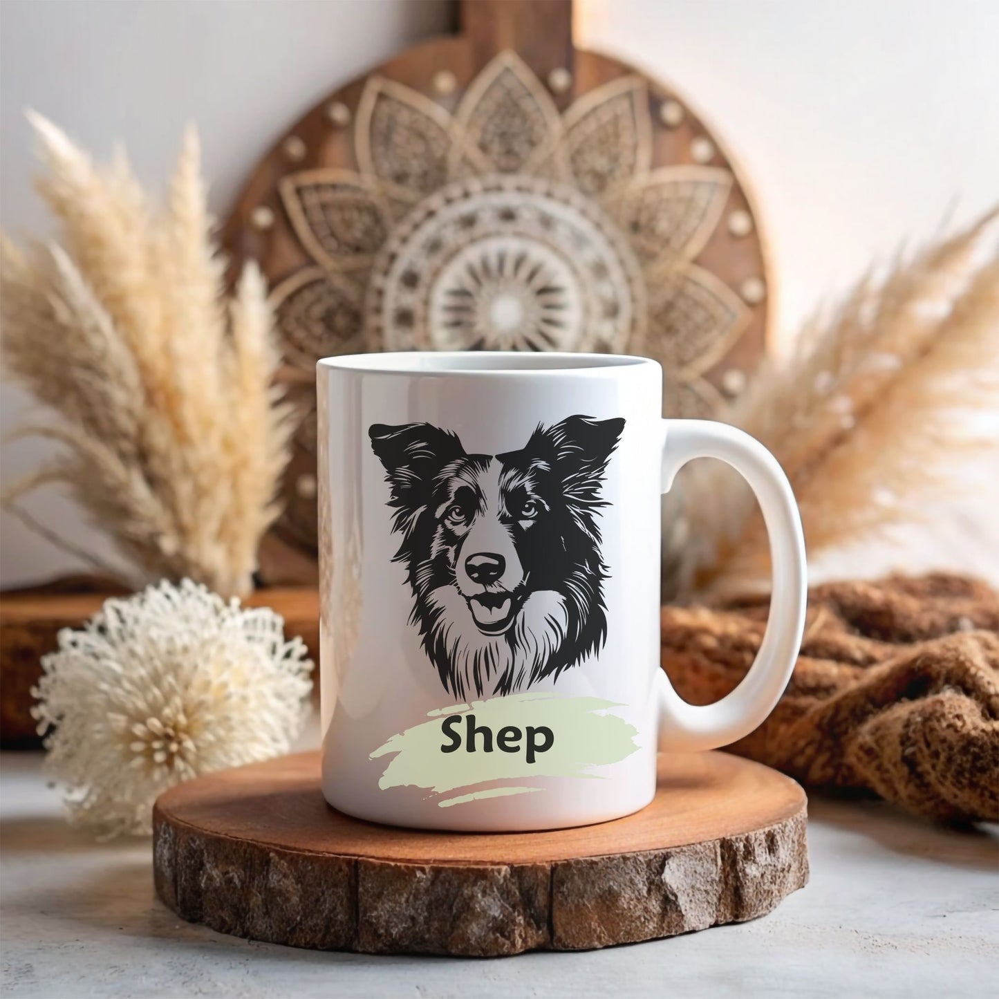 Personalised Border Collie Mug