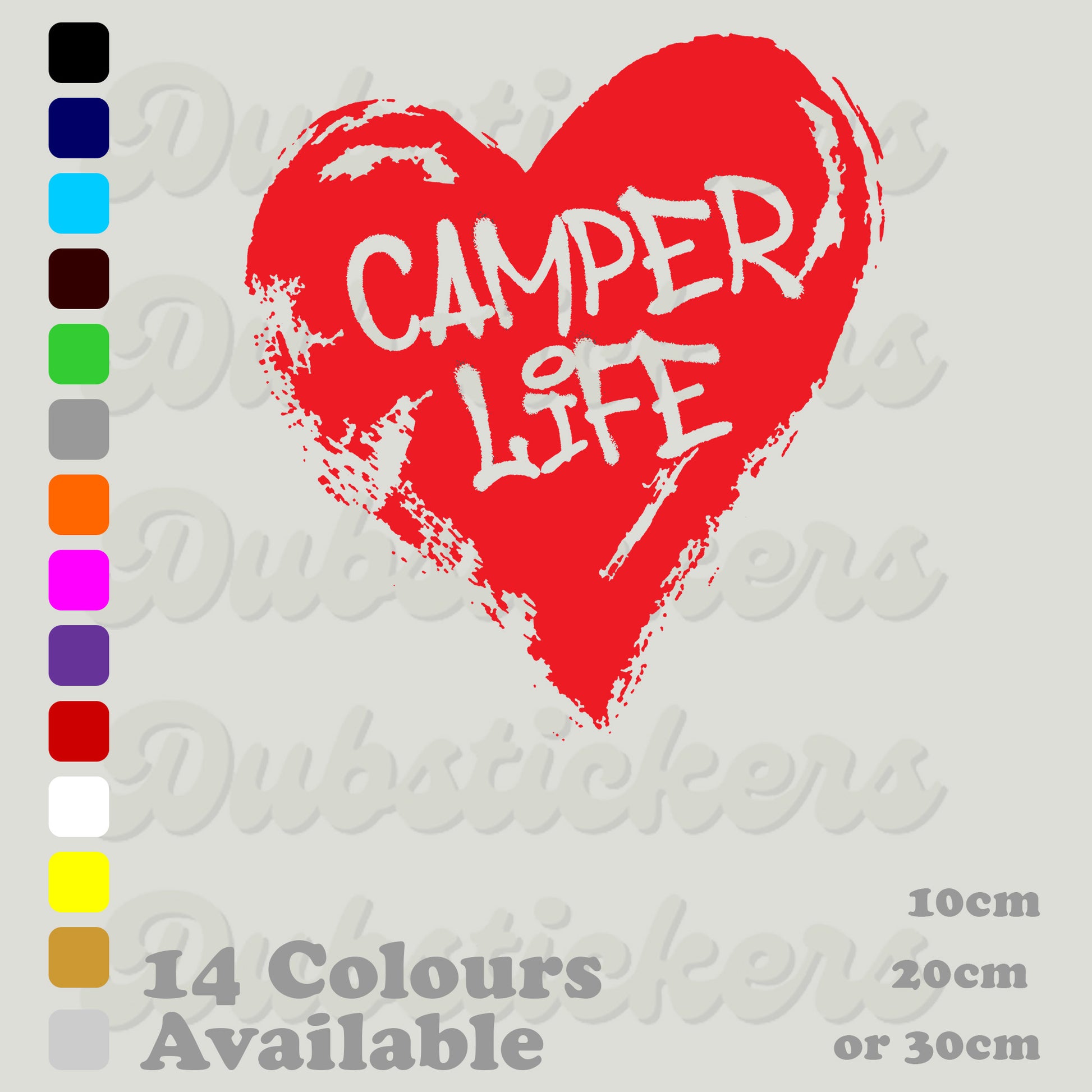 Heart with the words Camper Life