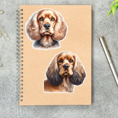 Cocker Spaniel Stickers Set of 2