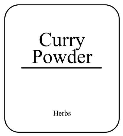 Herbs & Spices Jar Personalised Labels x 20