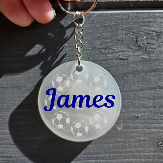 Personalised Football Keyring