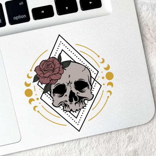 Geometric Skull Vinyl Stickers Magick Dark Academia Fairy Witch