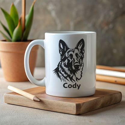 Personalised German Shepherd Mug