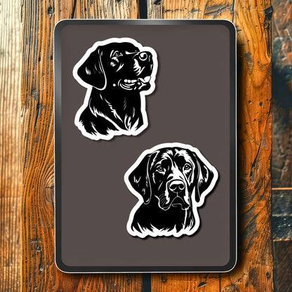 Labrador Stickers Set of 2