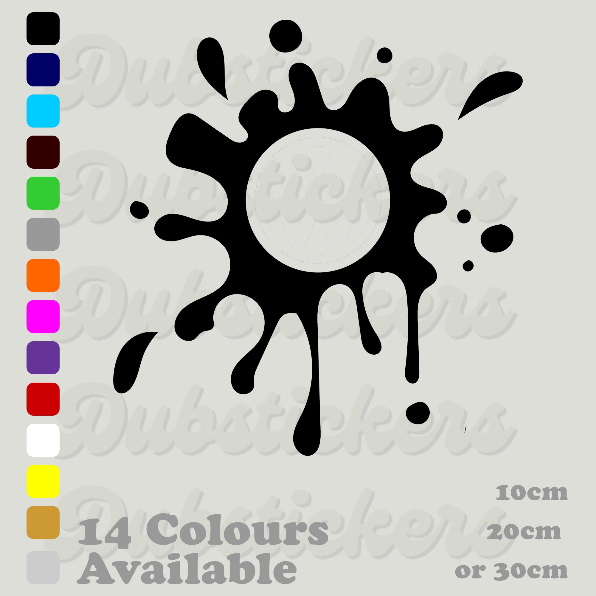 Paint Splatter Decal | Vinyl Sticker | Car Window | Transfer – Dub Stickers