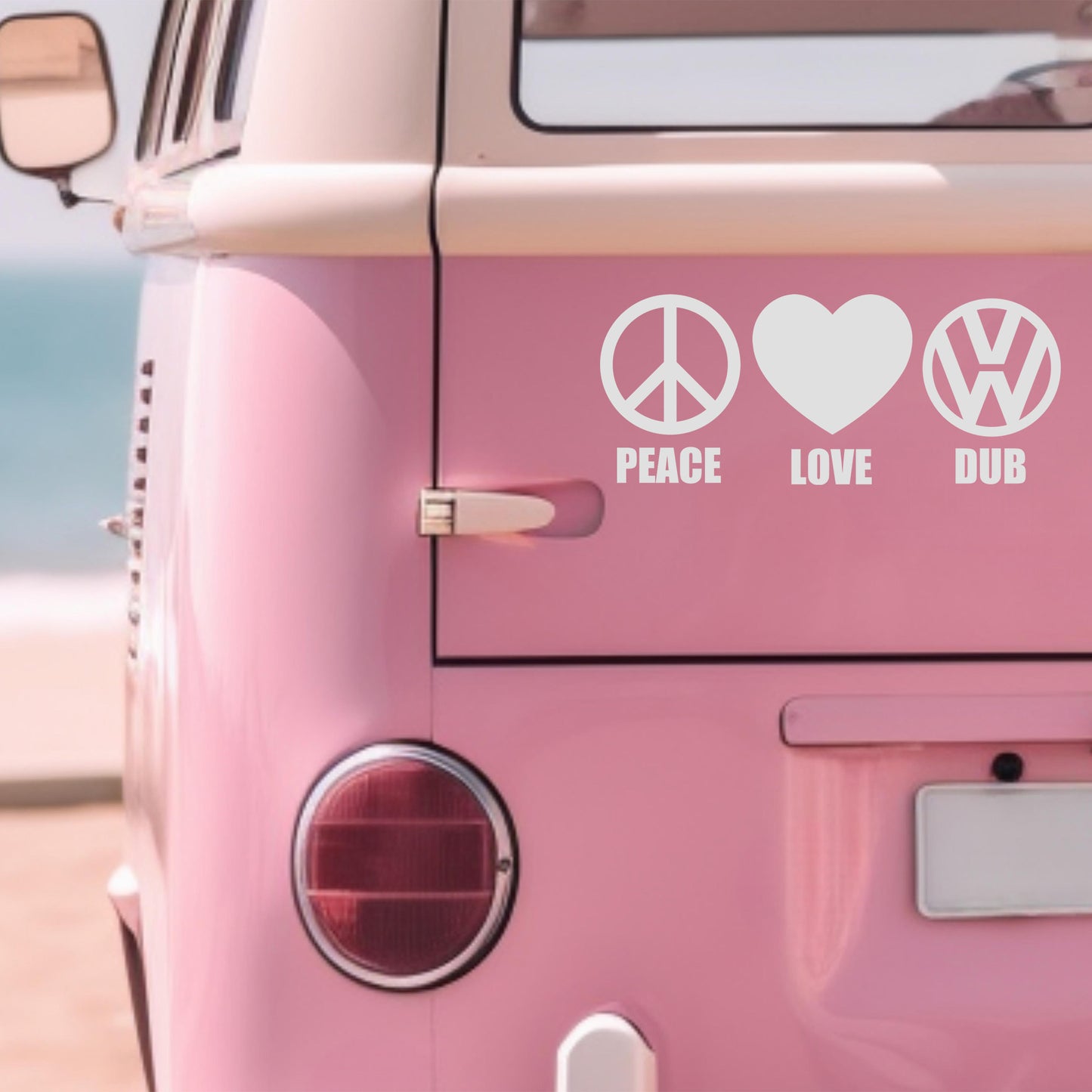 Peace Love Dub Decal